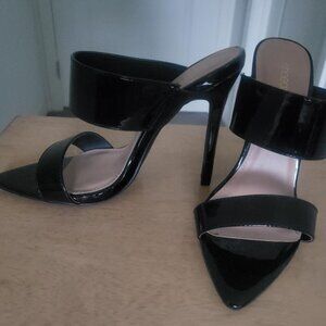 Black Shoedazzle Size 8 High Heels plus iMac eyelashes